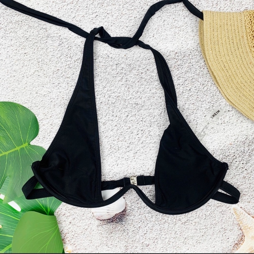 Shein Underwire Halter Bikini Top ~ Medium